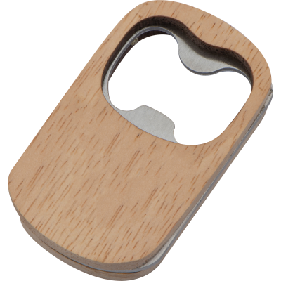 BOTTLE OPENER BAMBOO in Beige