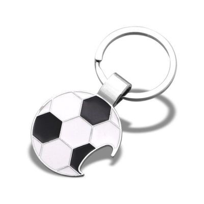 BOTTLE OPENER FOOTBALL BALL KEY TAG