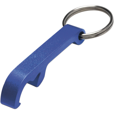 BOTTLE OPENER KEYRING in Blue