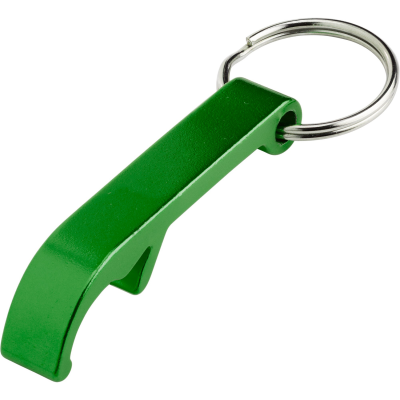 BOTTLE OPENER KEYRING in Green