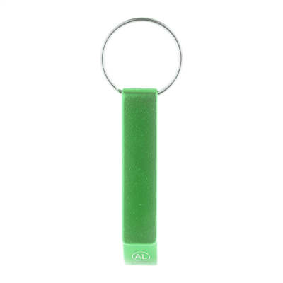 BOTTLE OPENER KEYRING in Green