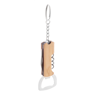BOTTLE OPENER KEYRING in Natural