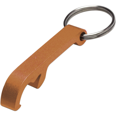 BOTTLE OPENER KEYRING in Orange
