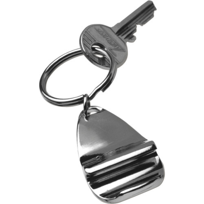 BOTTLE OPENER KEYRING in Silver