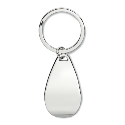 BOTTLE OPENER KEYRING in Silver
