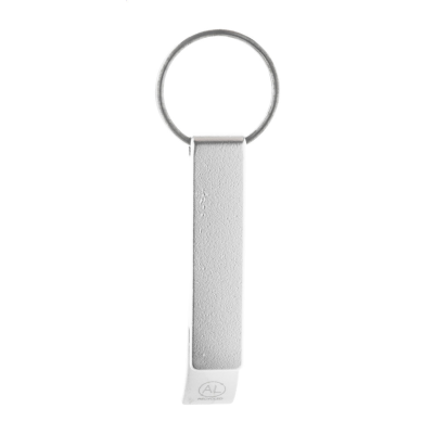 BOTTLE OPENER KEYRING in Silver