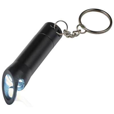 BOTTLE OPENER with Torch Keyring in Black