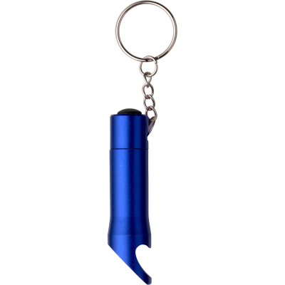 BOTTLE OPENER with Torch Keyring in Cobalt Blue