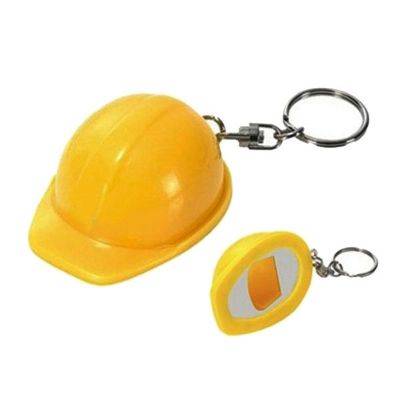 CONSTRUCTION HAT BOTTLE OPENER KEYRING CHAIN