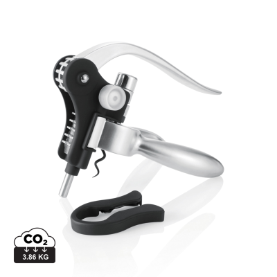 EXECUTIVE PULL IT CORKSCREW BOTTLE OPENER in Black