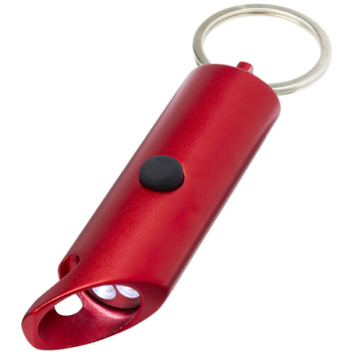 FLARE RCS RECYCLED ALUMINIUM METAL IPX LED LIGHT AND BOTTLE OPENER with Keyring Chain
