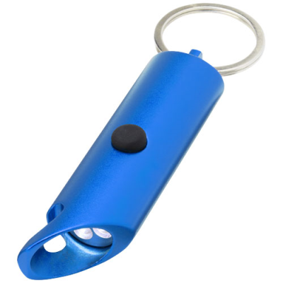 FLARE RCS RECYCLED ALUMINIUM METAL IPX LED LIGHT AND BOTTLE OPENER with Keyring Chain