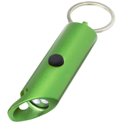 FLARE RCS RECYCLED ALUMINIUM METAL IPX LED LIGHT AND BOTTLE OPENER with Keyring Chain