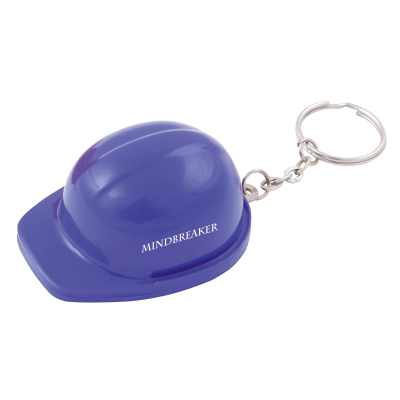 HARD HAT BOTTLE OPENER AND KEYRING in Blue