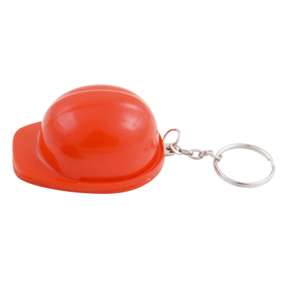HARD HAT BOTTLE OPENER AND KEYRING in Red