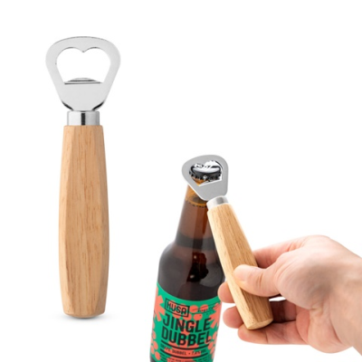 HOLZ BOTTLE OPENER in Metal & Wood