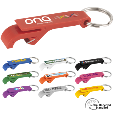 KEYRING BOTTLE OPENER GRS RECYCLED