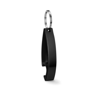 KEYRING BOTTLE OPENER in Black