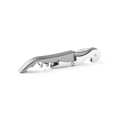 MALBEC METAL AND PP CORKSCREW BOTTLE OPENER in Satin Silver