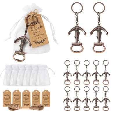 SHIP ANCHOR KEYRING CHAIN BOTTLE OPENER