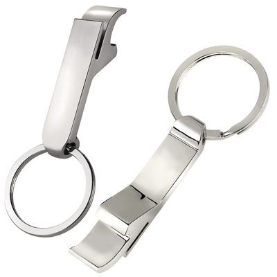 SILVER METAL BOTTLE OPENER KEYRING