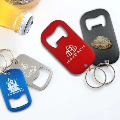 STAINLESS STEEL BEER KEYRING CHAIN BOTTLE OPENER