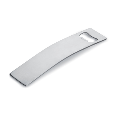 STAINLESS STEEL METAL BOTTLE OPENER in Silver