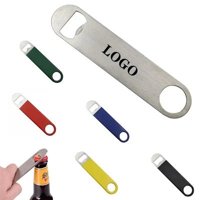 STAINLESS STEEL METAL FLAT BOTTLE OPENER