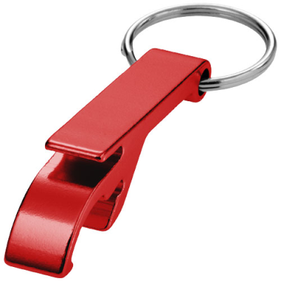TAO BOTTLE AND CAN OPENER KEYRING CHAIN in Red