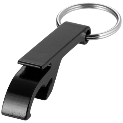 TAO BOTTLE AND CAN OPENER KEYRING CHAIN in Solid Black