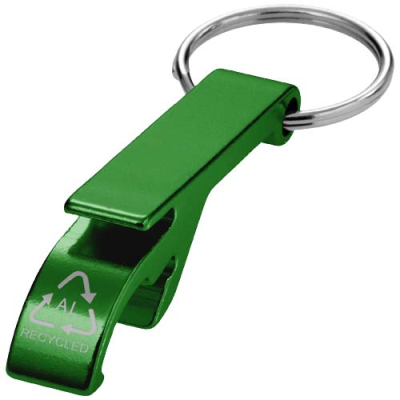 TAO RCS RECYCLED ALUMINIUM METAL BOTTLE AND CAN OPENER with Keyring Chain 