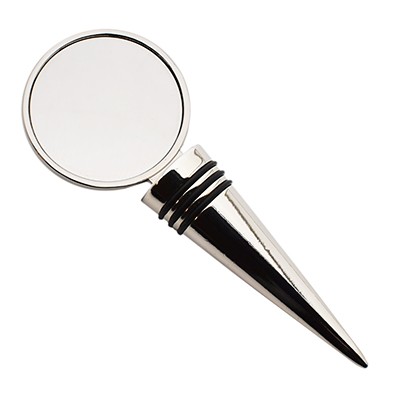 BOTTLE STOPPER with Engraveble Circle Head 42mm Diameter