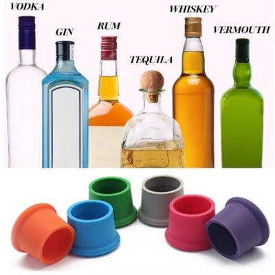 CANDY COLOURS SILICON WINE BOTTLE STOPPER
