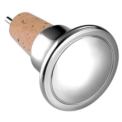 METAL BOTTLE STOPPER in Silver with Cork