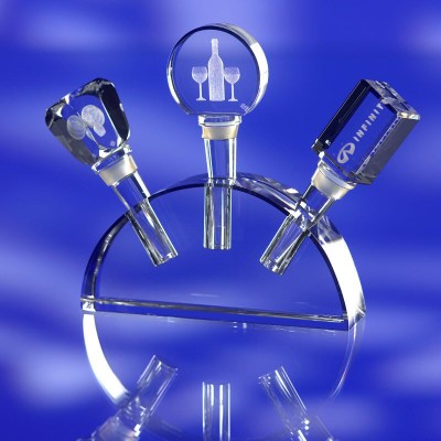 RECTANGULAR GLASS BOTTLE STOPPER