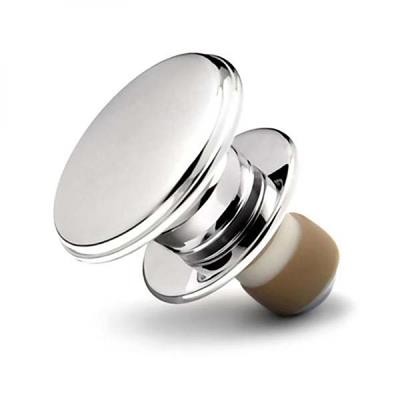 WINE BOTTLE STOPPER SILVERED FINISH
