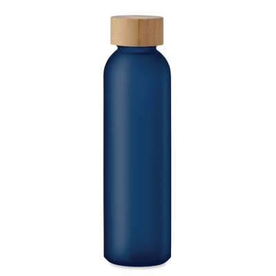 FROSTED GLASS BOTTLE 500ML in Blue