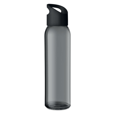 GLASS BOTTLE 470ML in Black