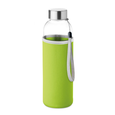GLASS BOTTLE 500ML in Green