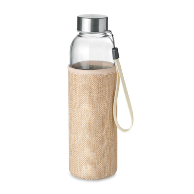 GLASS BOTTLE in Pouch 500Ml in Brown