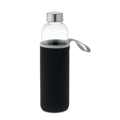 GLASS BOTTLE in Pouch 750Ml in Black