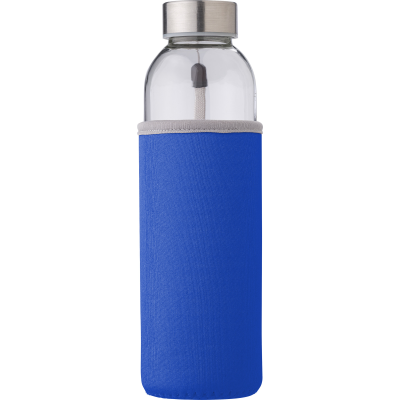 GLASS DRINK BOTTLE (500ML) in Cobalt Blue