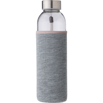 GLASS DRINK BOTTLE (500ML) in Grey
