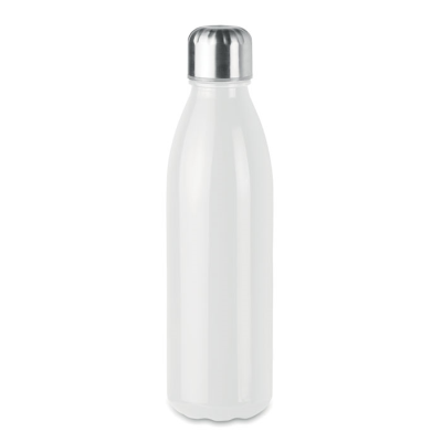 GLASS DRINK BOTTLE 650ML in White