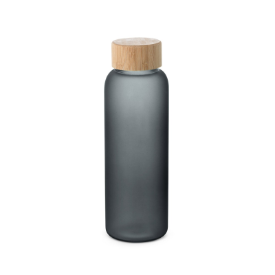 LILLARD BOROSILICATE GLASS BOTTLE in Frosted 500 Ml in Black