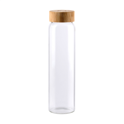 LUMA GLASS DRINK BOTTLE 1 L in Clear Transparent