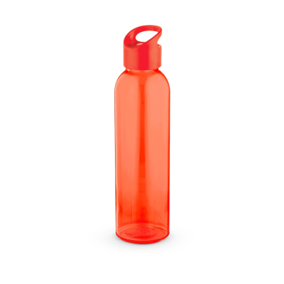 PORTIS GLASS GLASS BOTTLE with PP Cap 500 Ml in Red