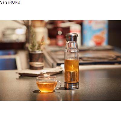 TEA GLASS BOTTLE FLAVOUR 0,5 L, CLEAR TRANSPARENT