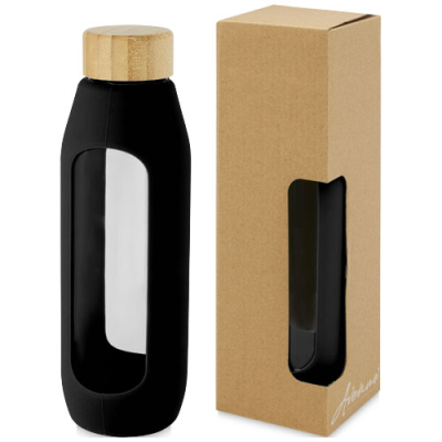 TIDAN 600 ML BOROSILICATE GLASS BOTTLE with Silicon Grip
