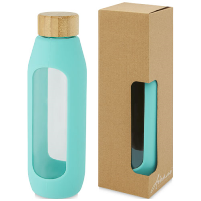 TIDAN 600 ML BOROSILICATE GLASS BOTTLE with Silicon Grip
